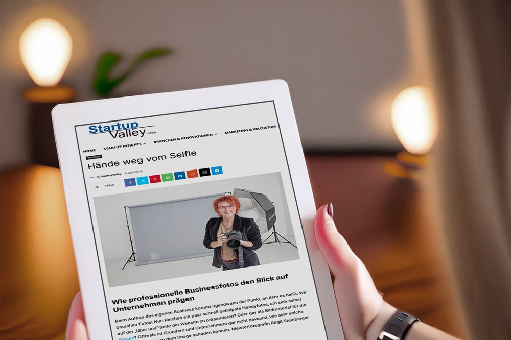 Start­up Val­ley: Pro­fes­sio­nel­les Pro­fil­bild statt Sel­fie – so gelingt der ers­te Eindruck